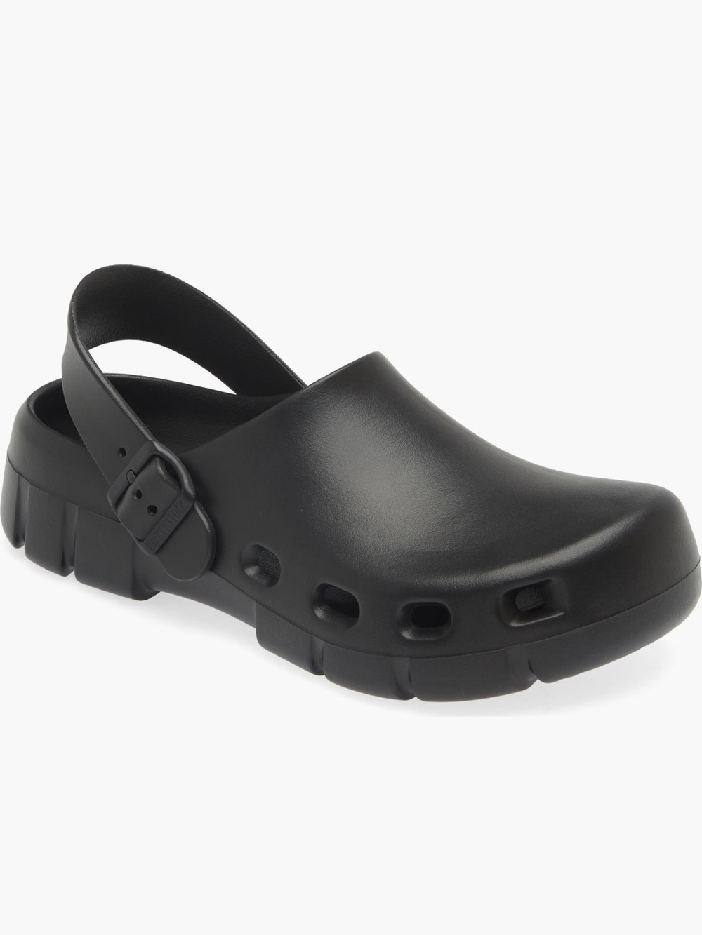 Birkenstock Black Slip-On Clog with Adjustable Heel Strap made Germany 44/11.5